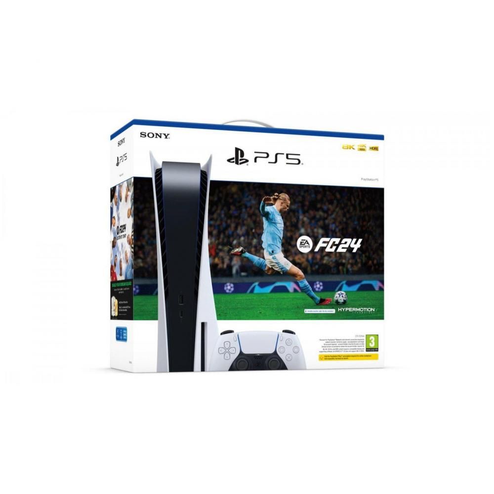 Sony PlayStation5 Ps5 Standard Edition 825GB Console Bundle Fc 24 + Fut Voucher
